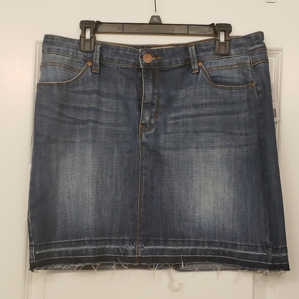 Denim mini skirt. NWT